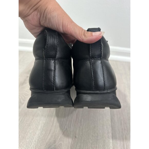 GBX Boots Mens Size 12 Black Leather Slip On Chelsea Ankle Square Toe Comfort - Picture 6 of 9